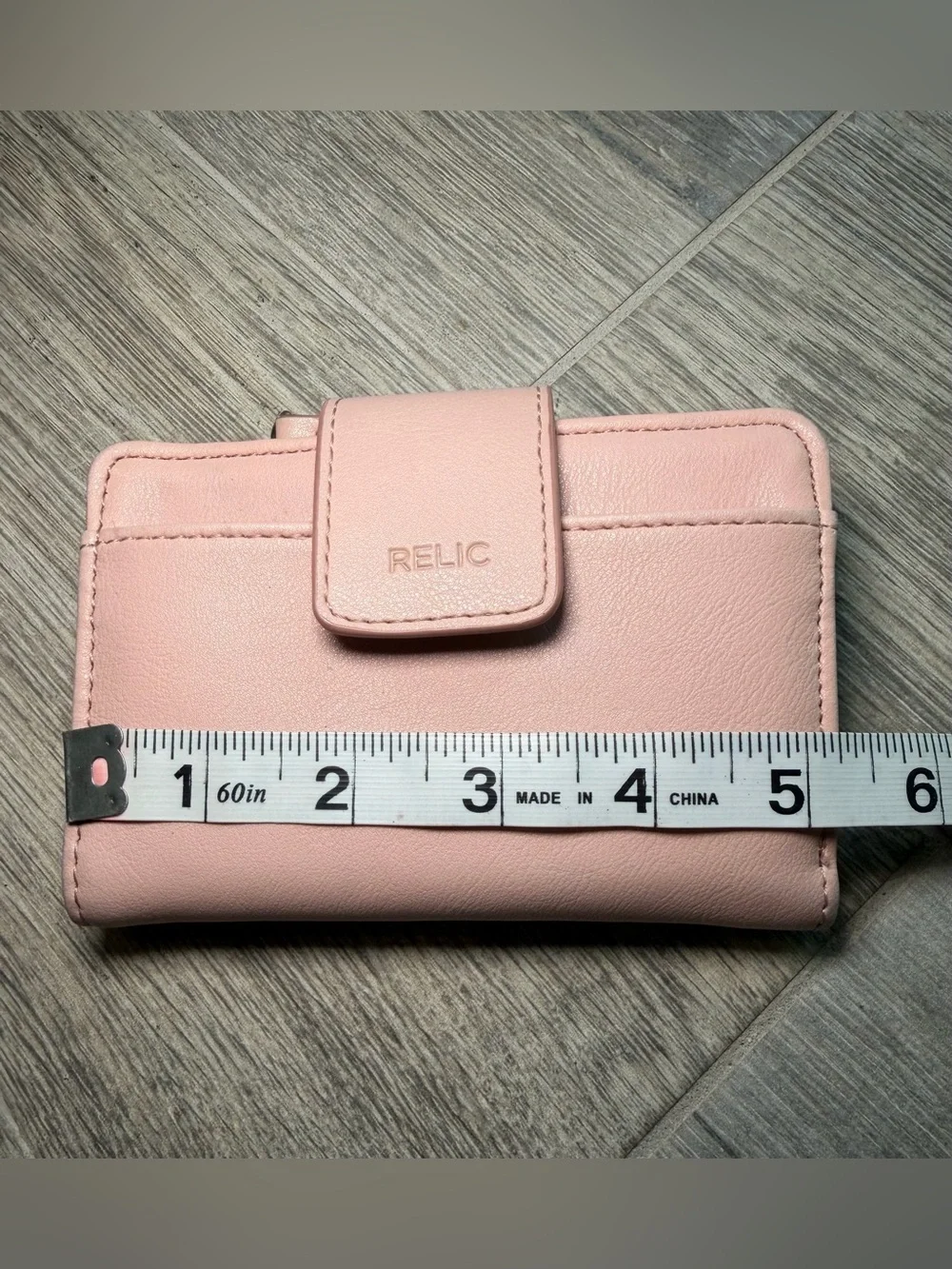 Relic by Fossil Molly Multifunction Wallet Blush Detachable Floral Card Holder